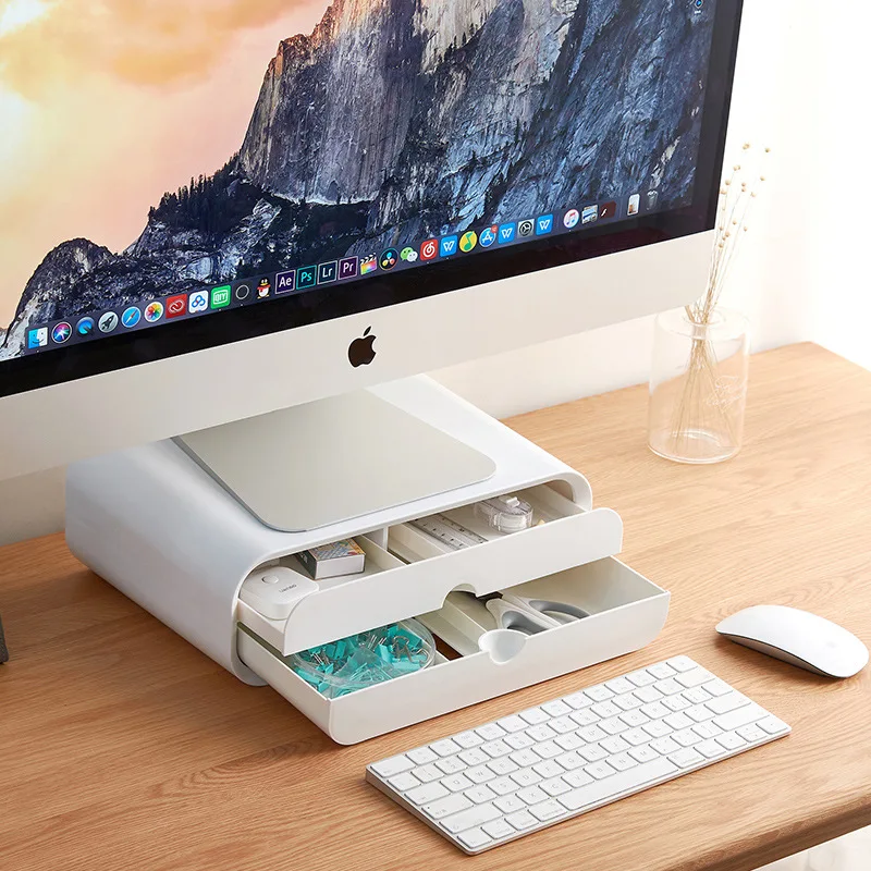 Standing Desktop Storage Rack, Computer Rack, Notebook Shelf