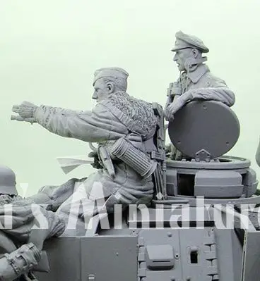 1/16  Resin Model Figure GK，German soldier , Unassembled and unpainted kit