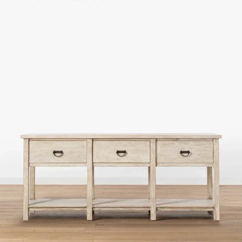 American retro old dining side cabinet living room against the wall household storage French entrance