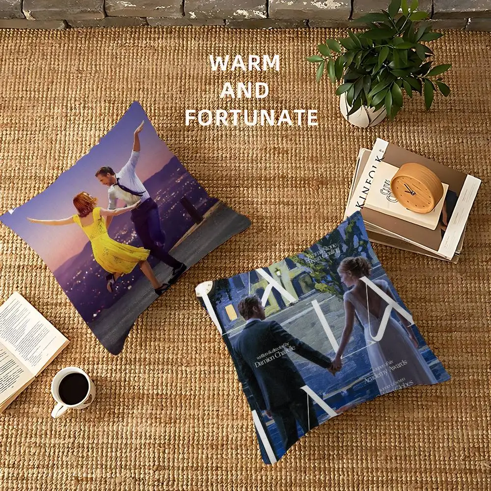 La La Land Music Movie Pillow Gift Home Office Decoration Bedroom Sofa Car Cushion Cover case 45x45