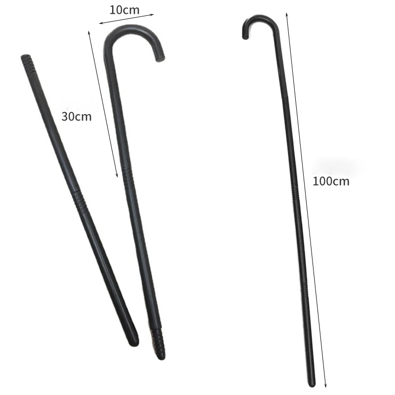 อุปกรณ์ประกอบฉากปาร์ตี้ฮาโลวีน - อุปกรณ์ประกอบชุดแฟนซี - ไม้เท้าสีดำ - ไม้กายสิทธิ์ - ไม้เท้าลินคอล์น