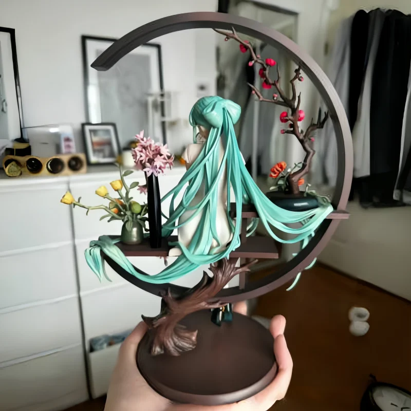 Hatsune Miku Anime Figure, Estátua da Alfândega Antiga, Estatueta em PVC, Modelo Colecionável, Presentes de Natal, Cheongsam, 25cm