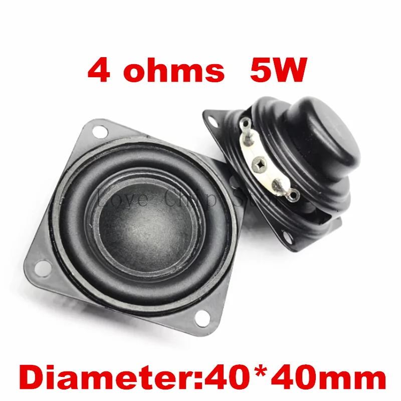 2Pcs 1.5 Inch 40MM Audio Full Range Speaker 4/8 Ohms 5W 3W 10W Loudspeaker DIY Bluettoth Multimedia Speaker Home Theater
