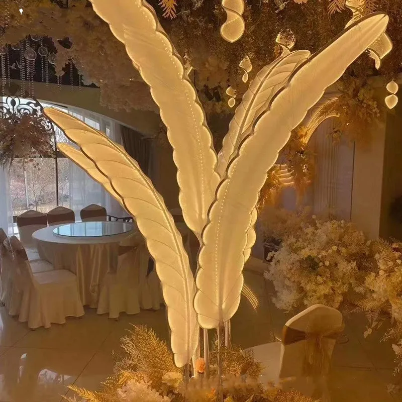 Prop lights Iron banana tree three heads five shop wedding hall stage layout prop lights