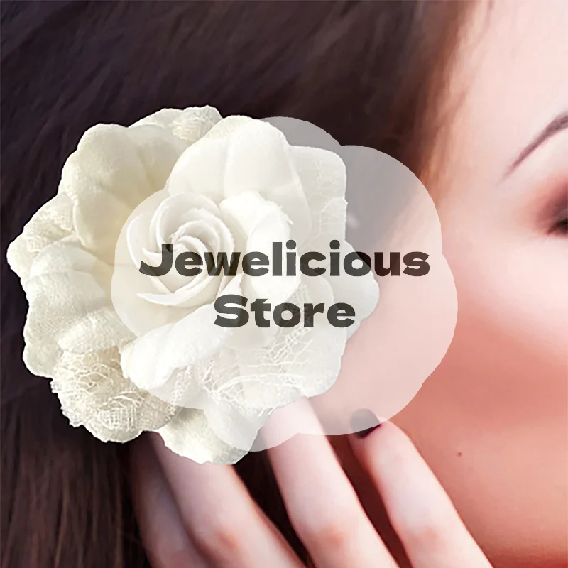 New Handmade Fabric Camellia Flower Brooch Pin Scarf Buckle Corsage Laple Pins Badge Brooches For Women Jewelry Accessories