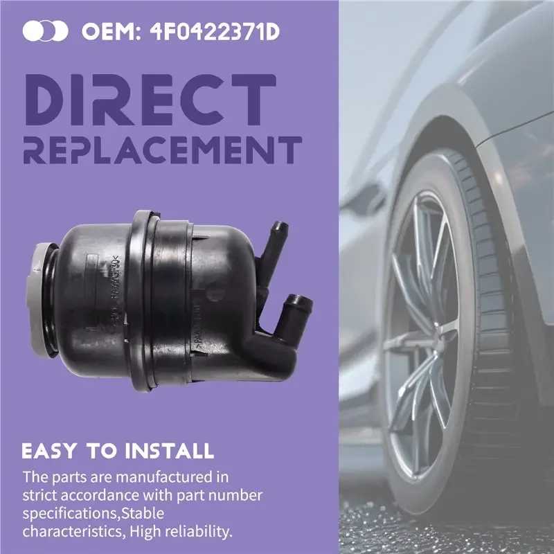 New-Power Steering Reservoir Tank For A4 Allroad A4 S4 Avant, A5 S5,RS5, A8 S8,Q5- 4F0422371D 4F0 422 371 D