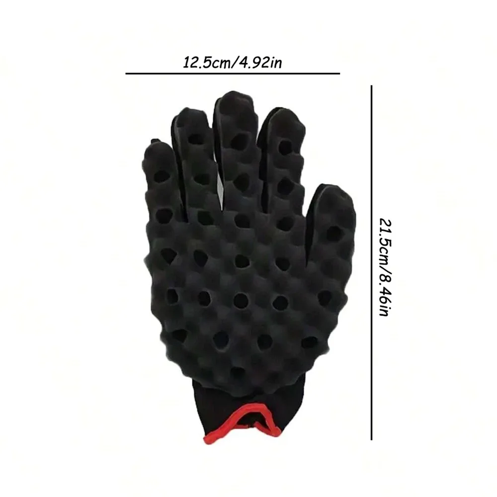 Magische Locken-Schwammhandschuhe, Haarbürstenschwamm für Friseure, Professionelle Haarstyling-Werkzeuge – Detail 6