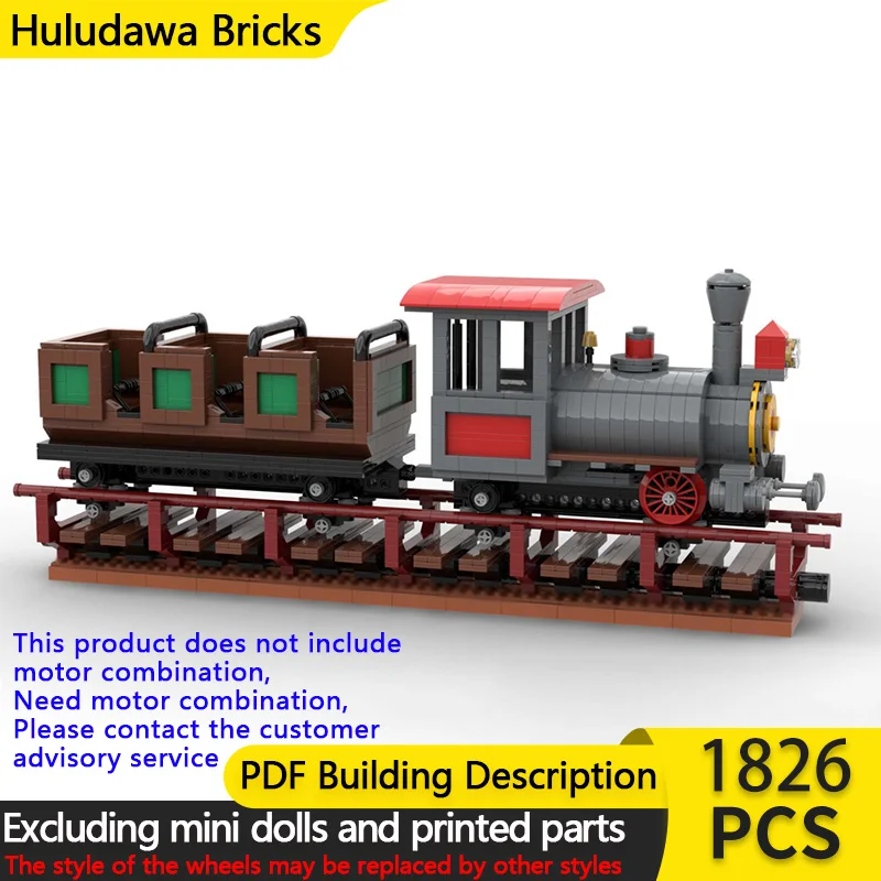 

City Car Model MOC Building Bricks Amusement Park Entertainment Facility Roller Coaster Modular Technology Children Holiday Toys