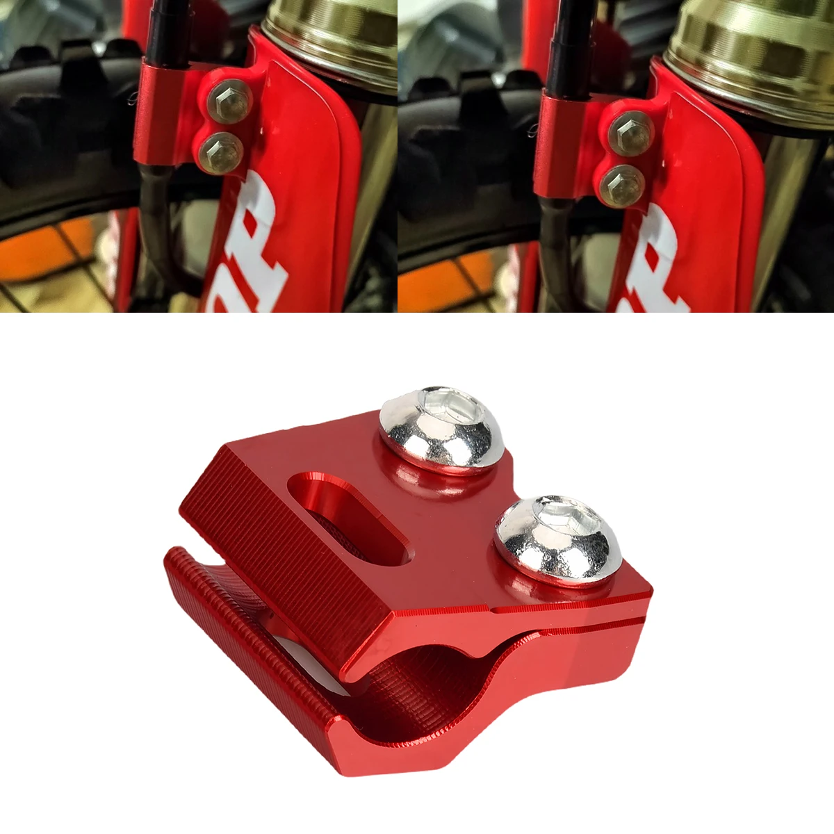 

Motorcycle Clamping Lines Front Brake Hose Clamp Holder For HONDA CRF R X CR125R CR250R CRF150R CRF250R CRF250X CRF450R CRF250RX