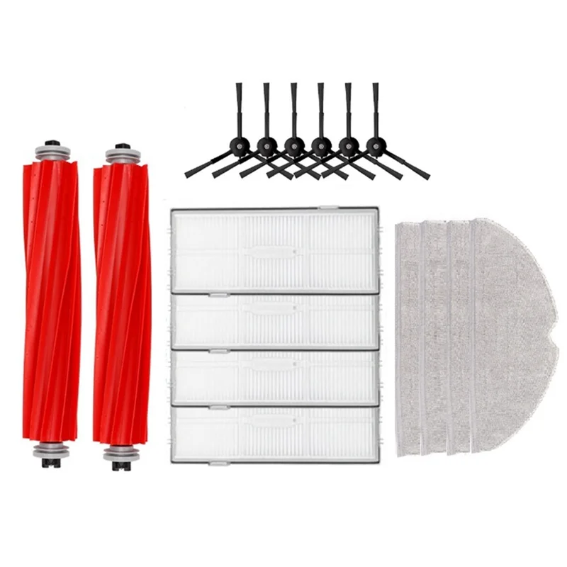 ABDX-Sweepin Machine Replacement Accessories for Roborock G10 G10S PRO Rubber Brush Filter Screen Mop Cloth Side