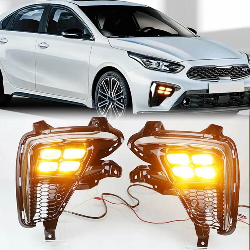 

Car LED Daytime Running Light DRL Fog Driving Lamp For Kia K3 Cerato 2018-2020