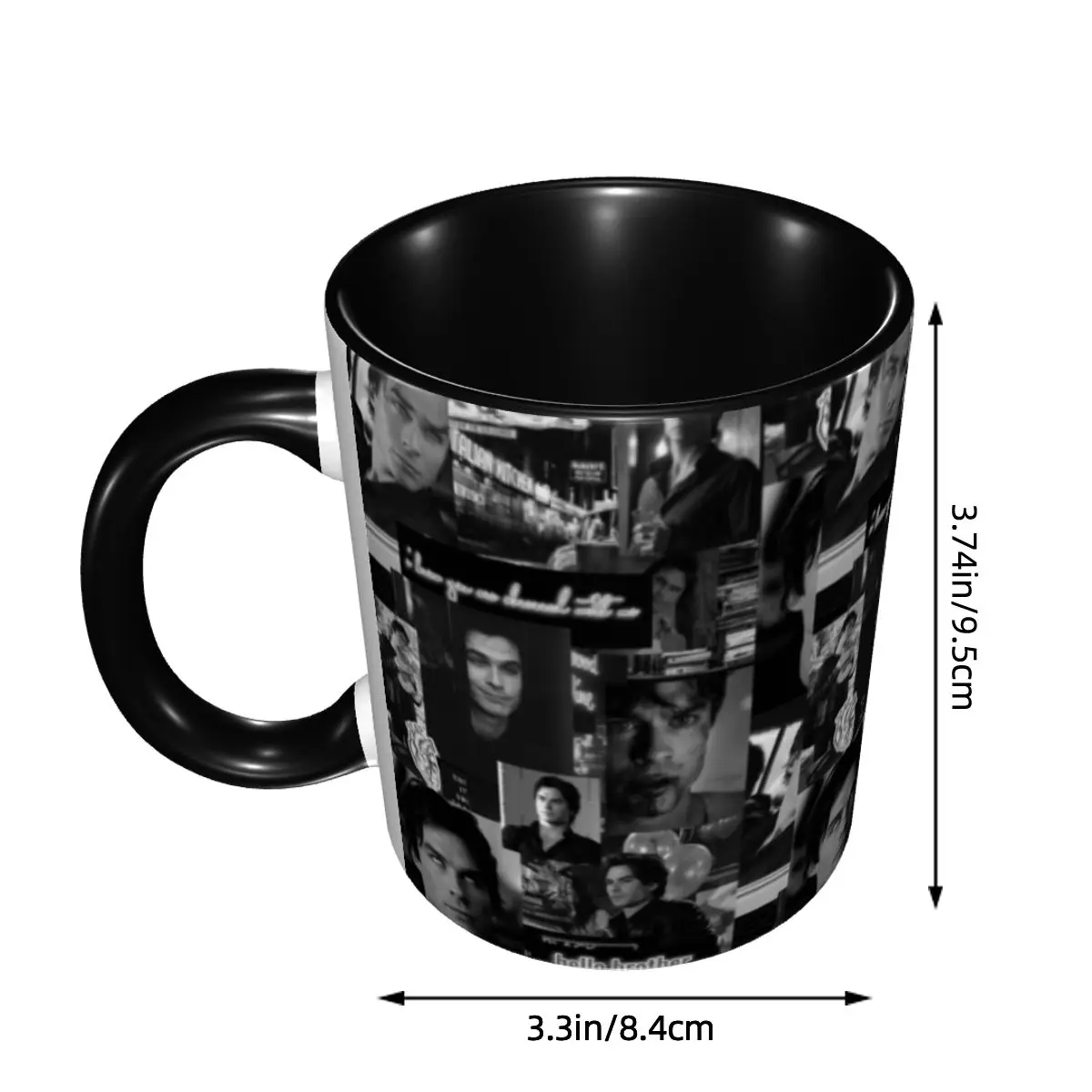 DIY Damon Salvatore Ceramic Mug Custom The Vampire Diaries Coffee Cup Creative Present