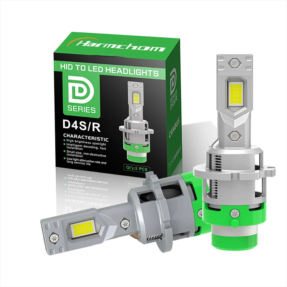 

D2S/R D4S/R Светодиодная лампа для фар110W 10000LM 9-36V Дальний свет 6000K Белый Хорошая система рассеивания тепла