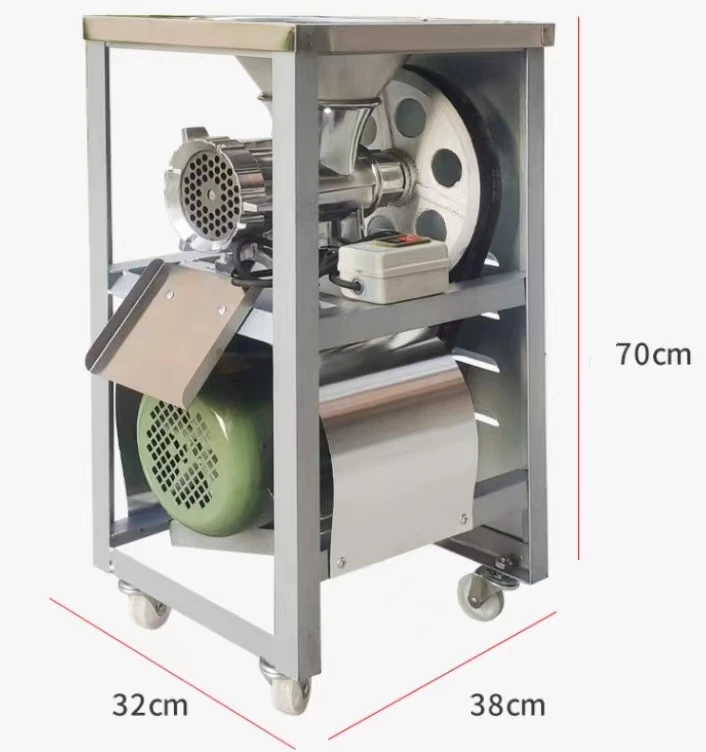 Chicken Bone Fish Electric Meat Crusher Machine / Commercial Chicken Bones Masher