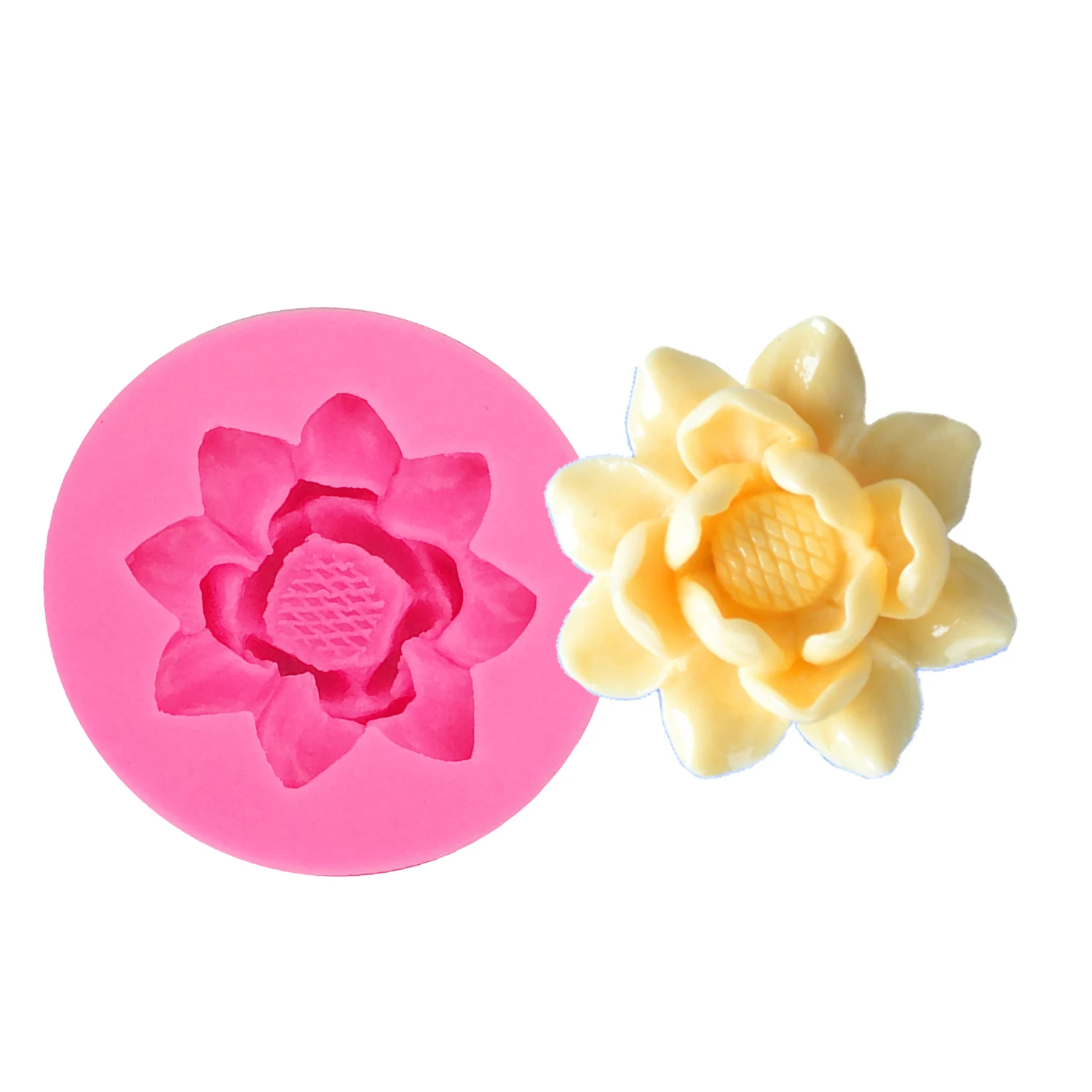 Flower Rose Chrysanthemum Silicone Mold Reusable for Chocolate Candy Cupcake Candle Plaster DIY Craft Supplies
