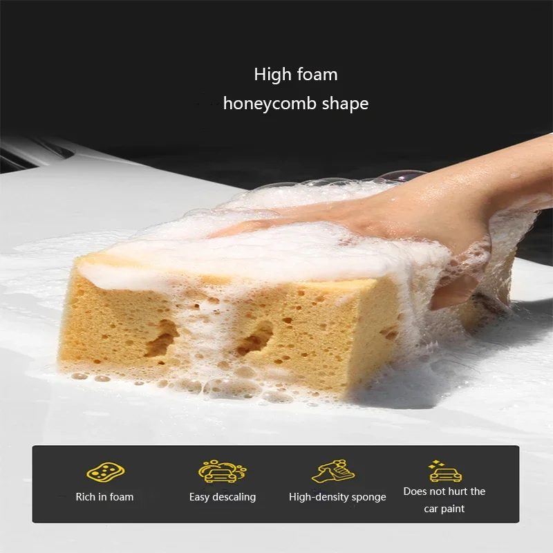 

Car Cleaning Tools Large Size Honeycomb Sponges Block Car Motorcycle Washing Supplies Auto Dusting Brush Cleaning Tool 12*10*8cm