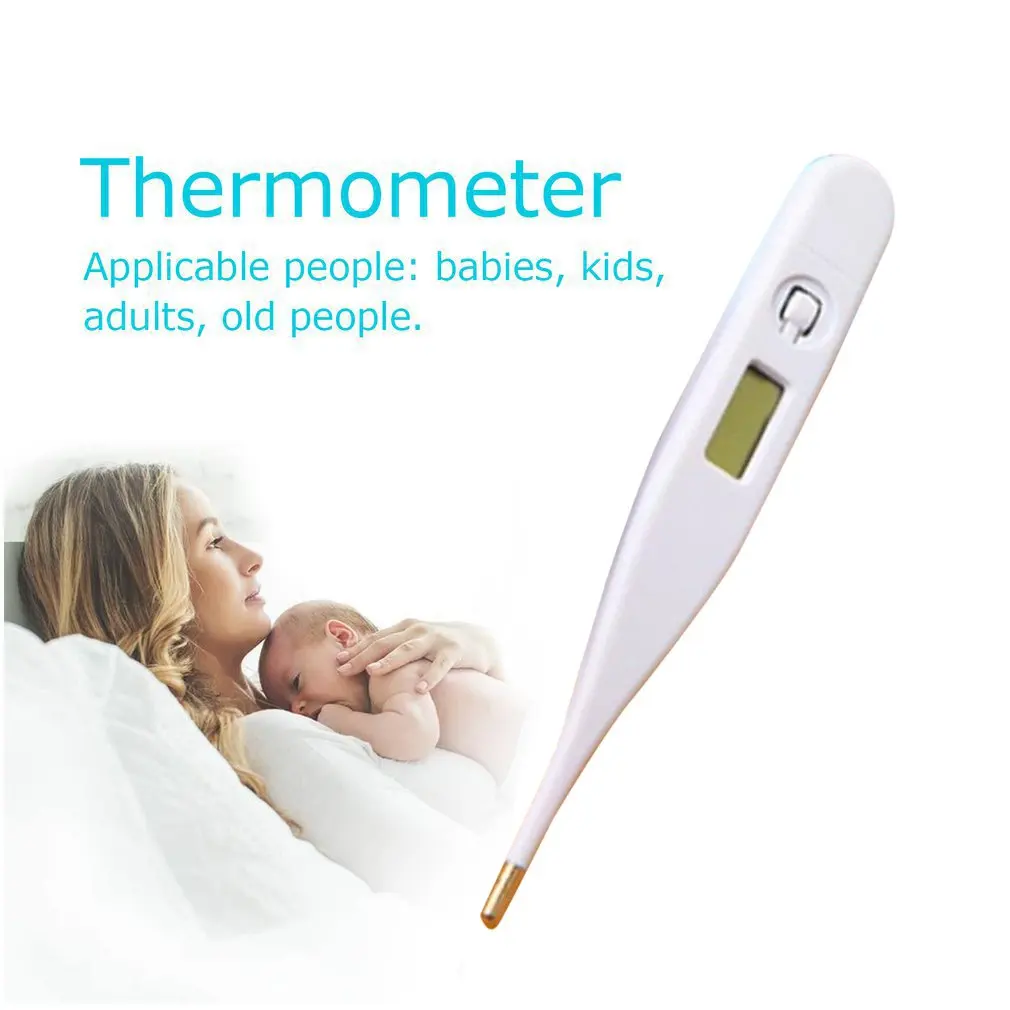 Thermometer LCD Digital Display High-Precision Measurement Fever Safety Smart Heat Detector Mini Electronic Thermometer