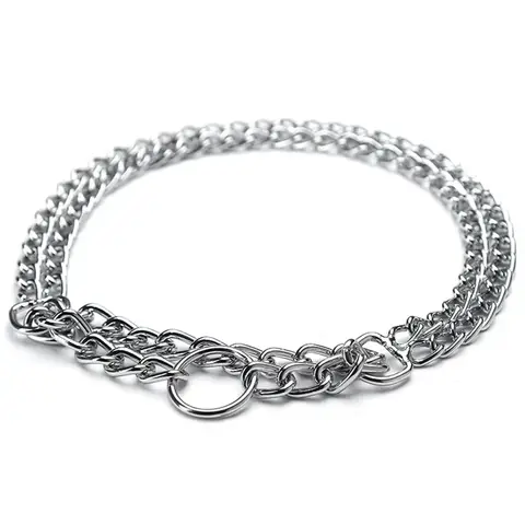 कुत्तों के लिए पालतू धातु मार्टिंगेल पिंच कॉलर, प्रशिक्षण के लिए समायोज्य स्टेनलेस स्टील डॉग कॉलर, डबल लिंक प्लेटेड डॉग चोक चेन 8 best sales कुत्ते की चेन कॉलर - №6