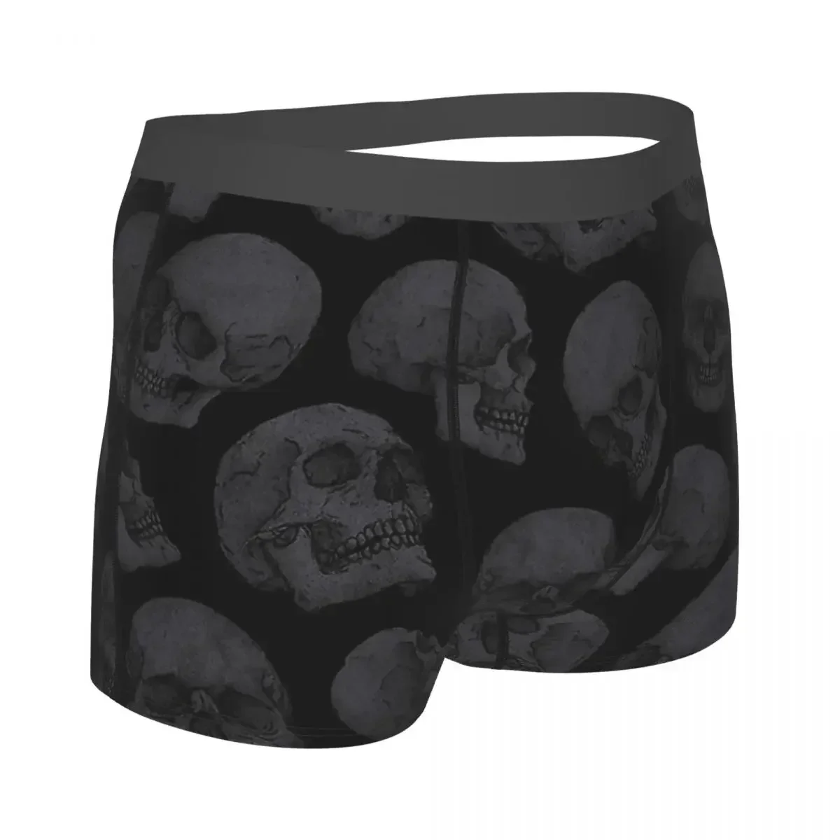 Men's Panties Skulls Men Boxer Underwear Cotton for Male Bones Skull Large Size Lot Soft