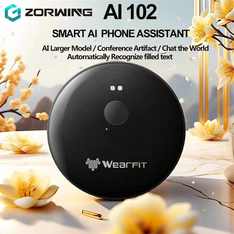 

AI 102 Smart AI Phone Assistant Language Voice Translator Bluetooth Portable Audio Photo Recognition Translation 2025