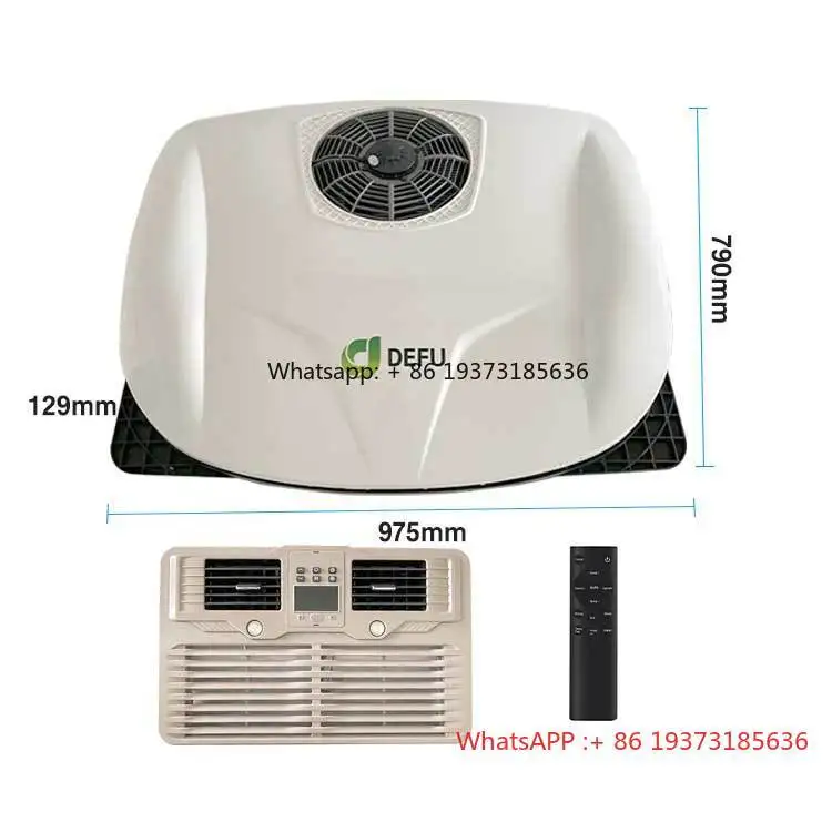 Camper Electric Parking Cooler Tractor AC 24v 12 Volt RV Caravan 12v Air Conditioner for Truck