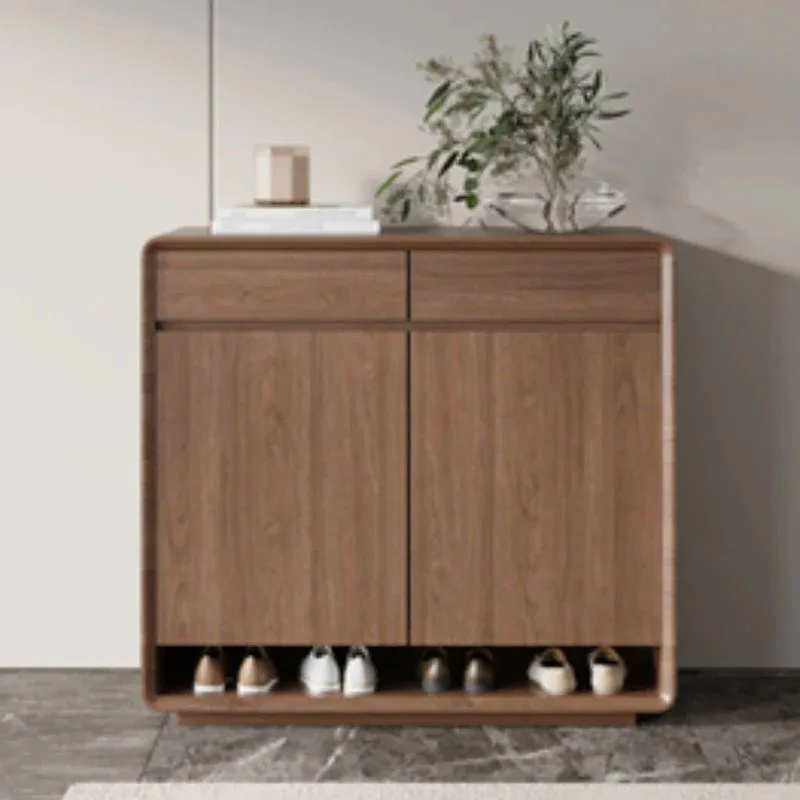 Interior Strong Shoe Cabinet Wood Design Large Luxury Space Saving Shoe Rack Living Room Fashion Muebles Ornaments Home Decor