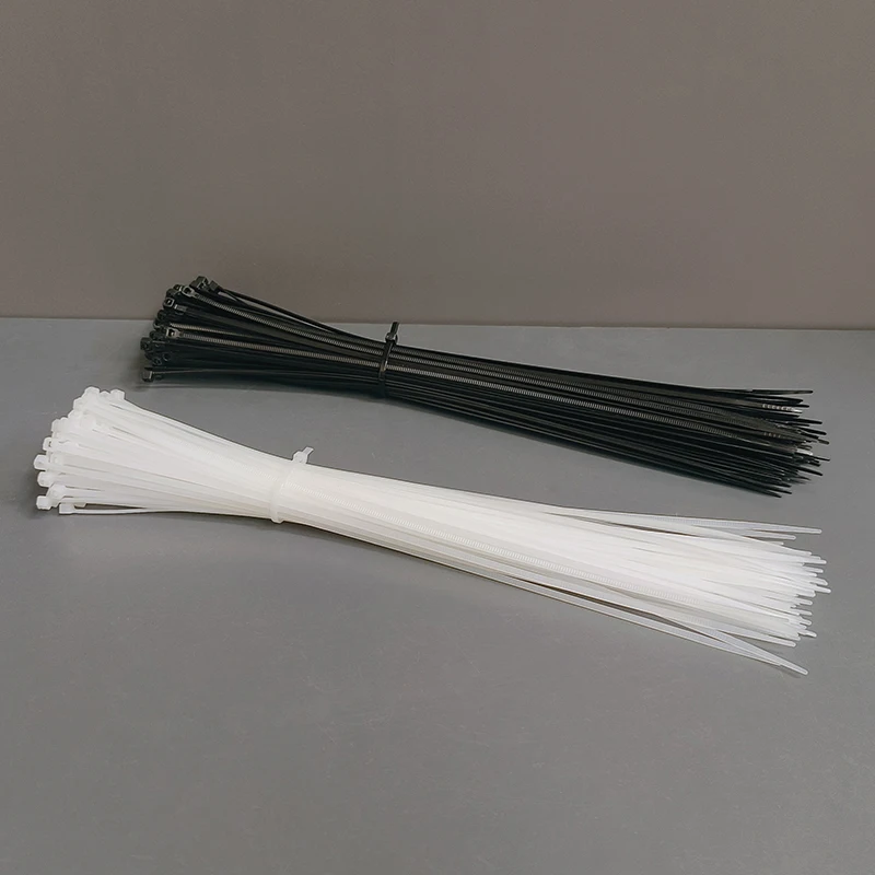 Cable ties, wire management rope, multi-purpose, durable, not easy to break, good toughness, black and white color