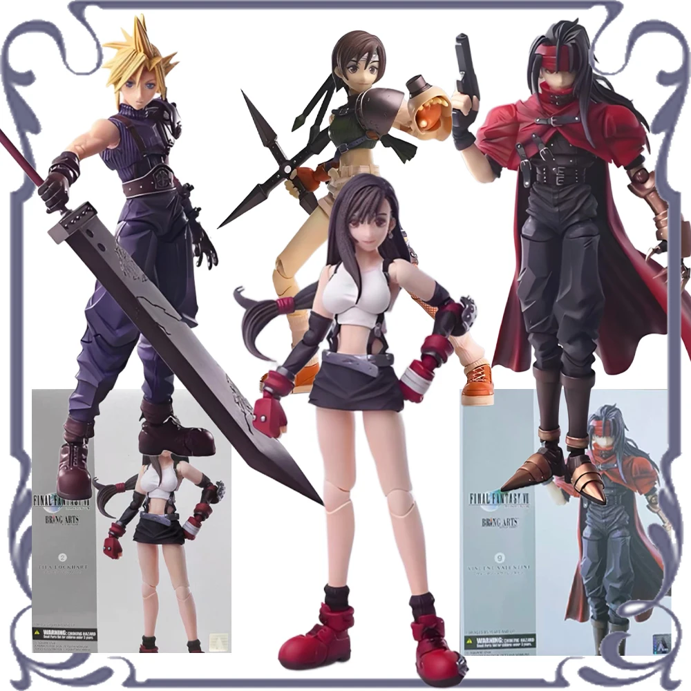 

In Stock BRING ARTS Original Final Fantasy VII 1/12 VINCENT VALENTINE YUFFIE KISARAGI TIFA LOCKHART Handmade Model Toys Gifts