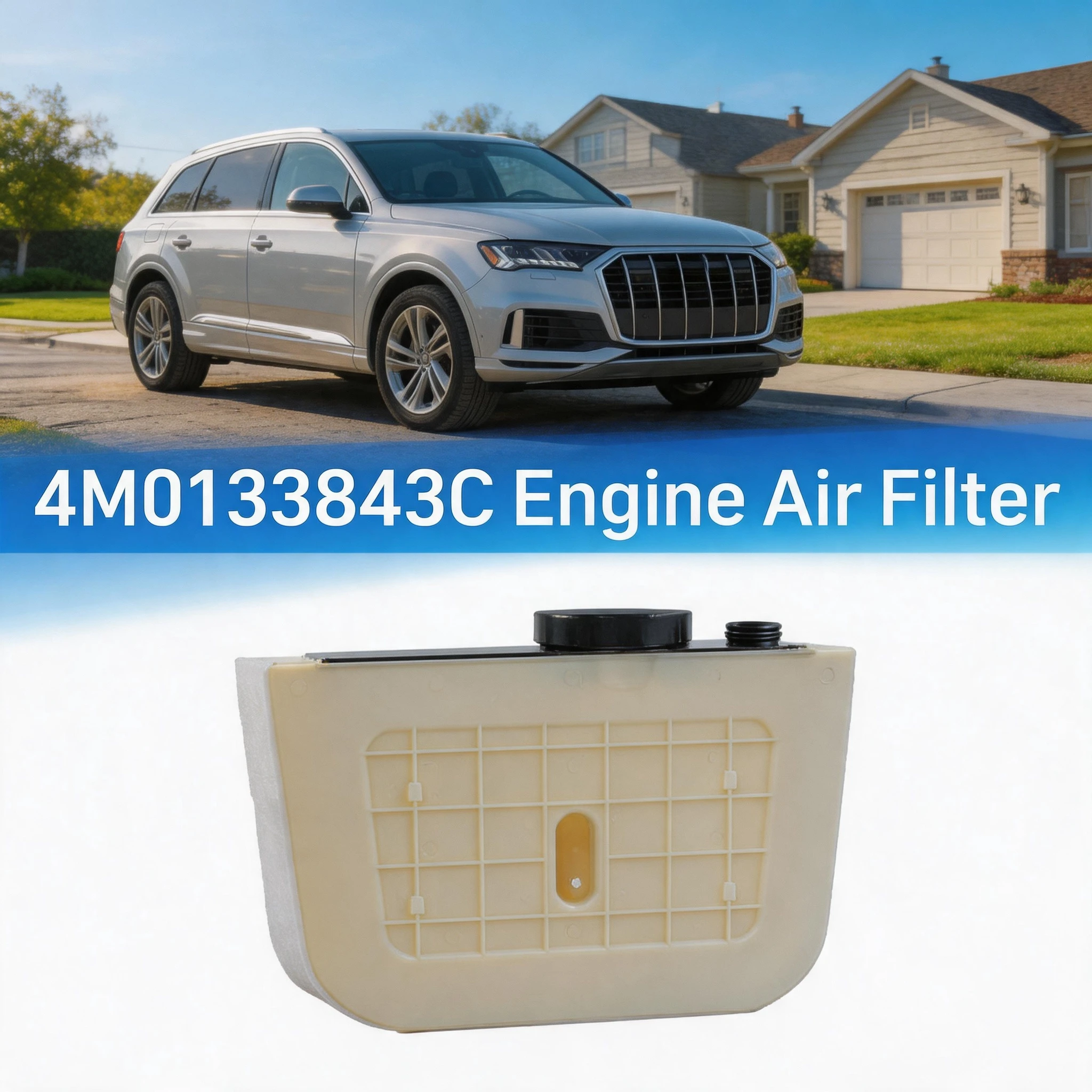 Air Filter for Audi Q7 2016 Car Cabin Filter Kits Element OEM 4M0133843C Air Conditioning Filter Car Accessories Car Air Filter
