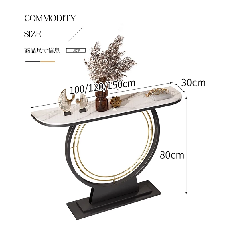 Secure Premium Console Table Classic Contemporary Entryway Table Large Capacity Functional Tavolo Ingresso Living Room Furniture