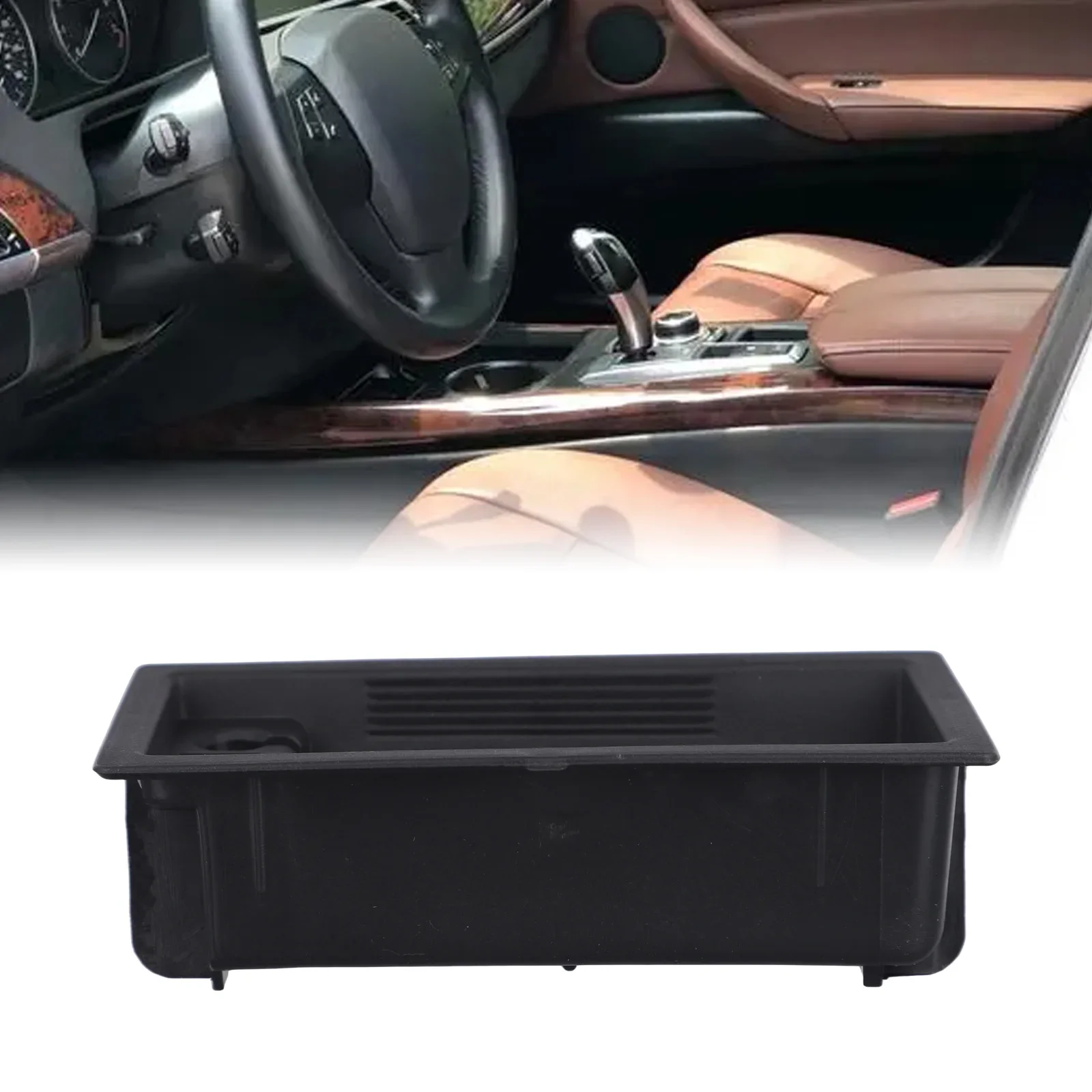 

For E70 E71 E72 Insert Center Console Insert For Center Console Replacement ABS Material Easy To Use High-quality Materials