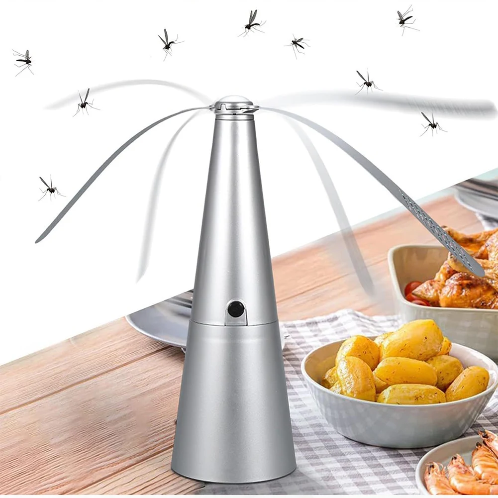 1/2PCS Fly Repellent Automatic Fan Fly Fans Pest Repellent Table Fan Repellent Keep Flies Away Protector Tool Battery/USB Powere image 5