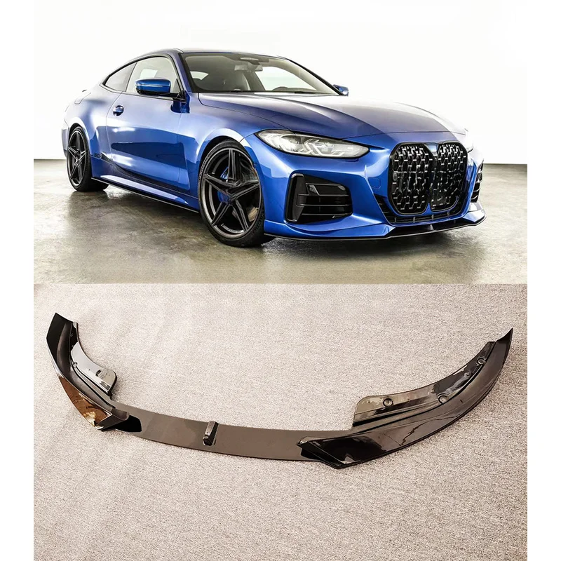 High Quality Front Bumper Lip Spoiler AC Style Thick One Connected Cover Trim Tuning Auto Exterior Modification Parts