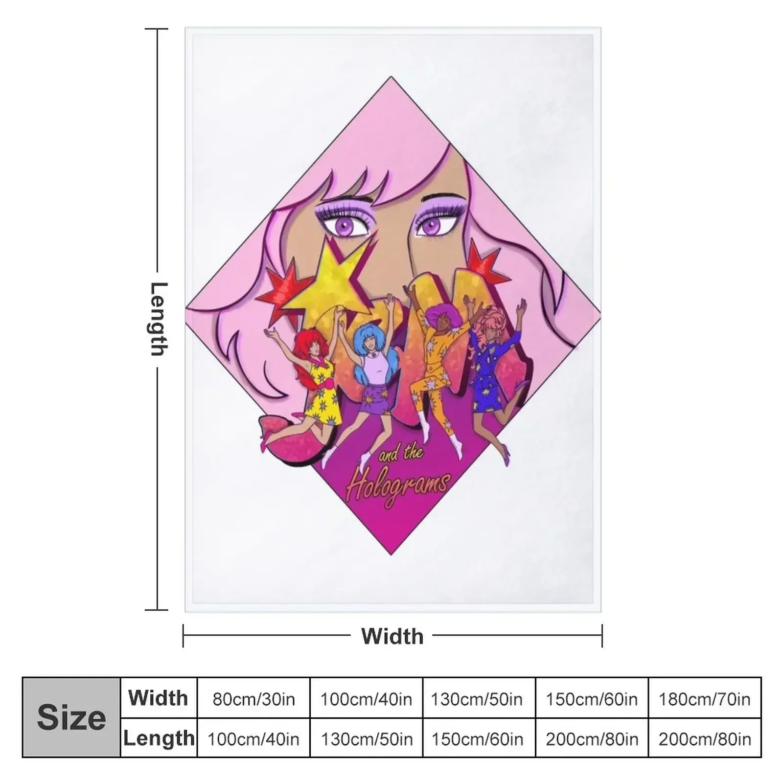 Jem and the Holograms - Jump! Throw Blanket Summer For Baby Bed For Decorative Sofa manga Stuffeds Blankets