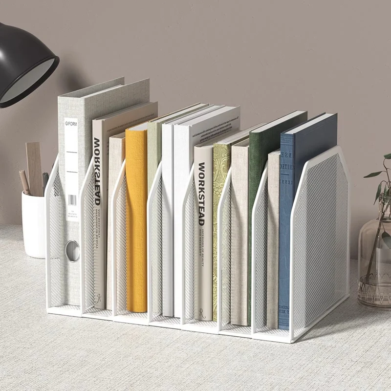 Super Sale Segment File Folder Storage Rack for Desk Vertical Office File Rack B