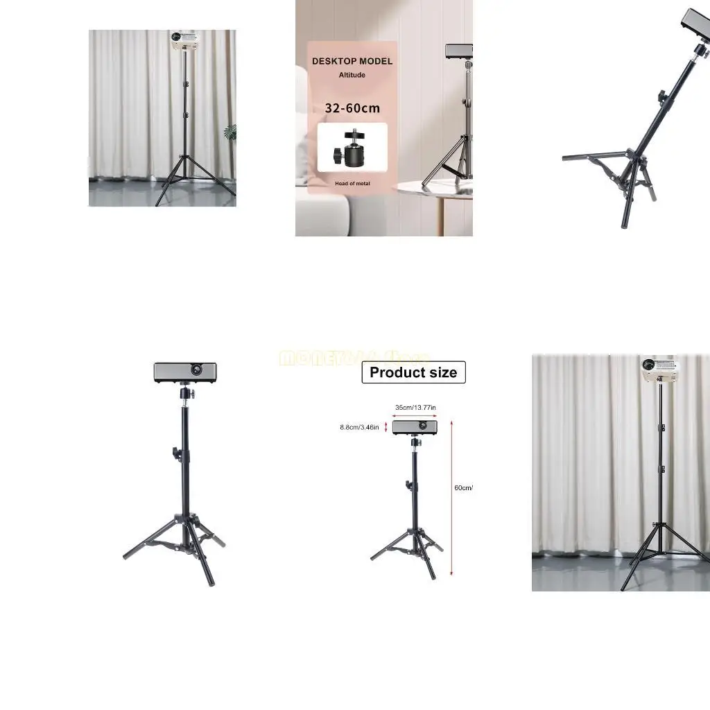 F62C 프로젝터는 경량 디자인 및 넓은 호환 기능을 갖춘 프로젝터 웹캠 용 360도 고 부하 홀더 스탠드