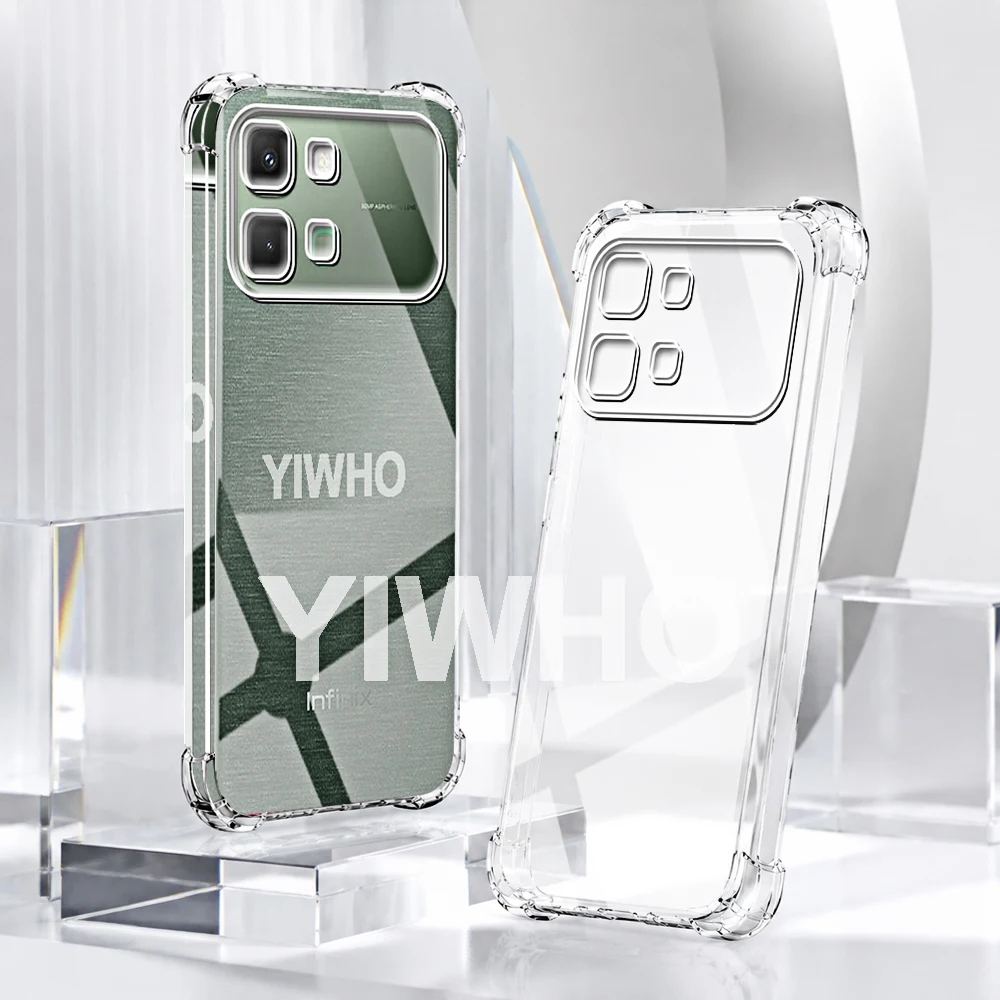 1/2/3/10 Pcs Transparent Phone Case for Infinix Note Edge 5G X6887 Noteedge Soft Shockproof Protective Screen Back Cover