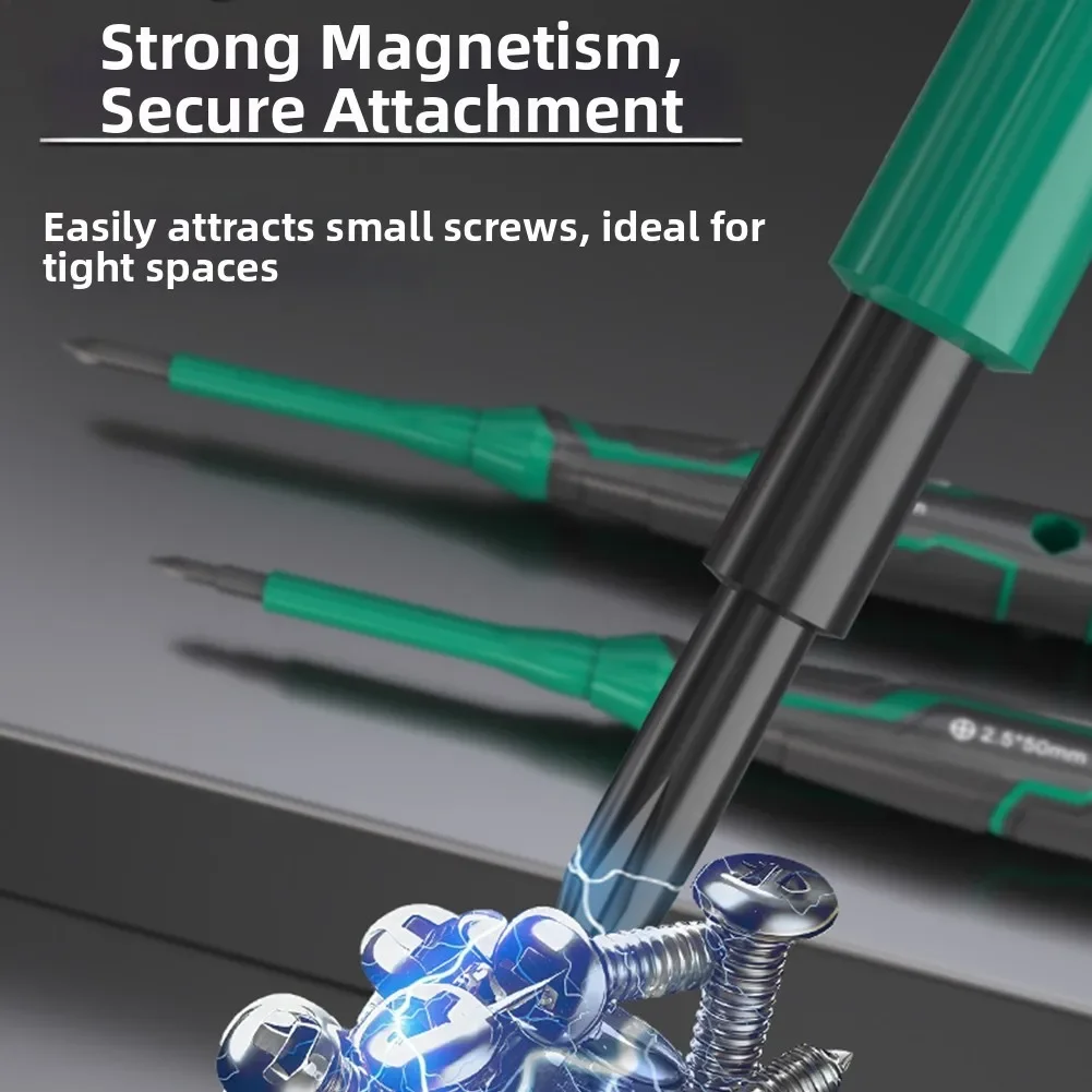 Screwdriver Insulated Precision Strong Magnetic Clock Flat-head Screwdriver Precision Insulated Magnetic Flat-Head Screwdriver