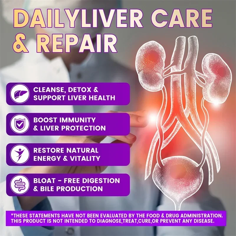 28-in-1 Liver Cleanse Detox & Repair - with Artichoke, Dandelion, for Kidney Health, Liver Cleanse, Detox & Repair - Image 4