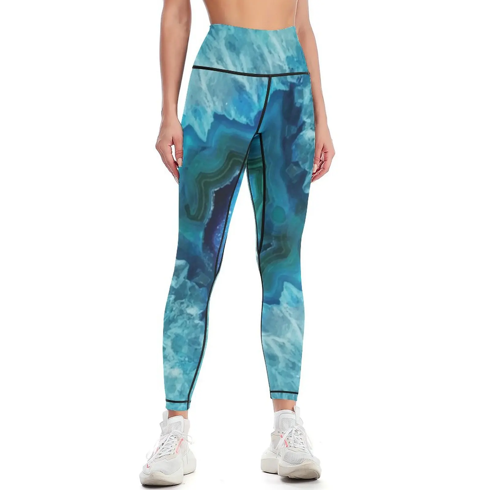 Geode Rock Leggings Women's push up Golf wear Women's sportswear flared Womens Leggings