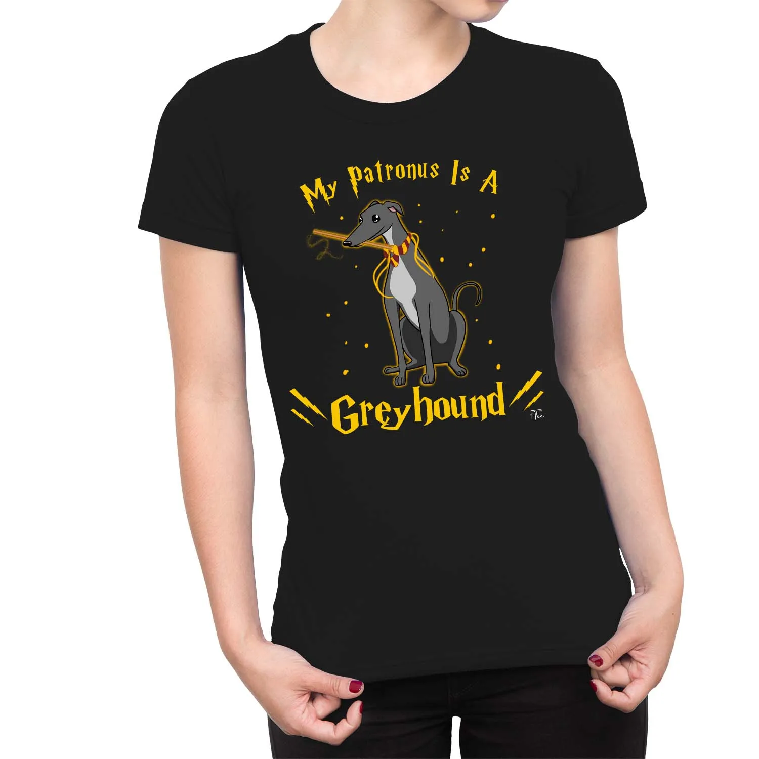 Camiseta Polarshe 1 para mujer, My Patronus Is A galgo Dog