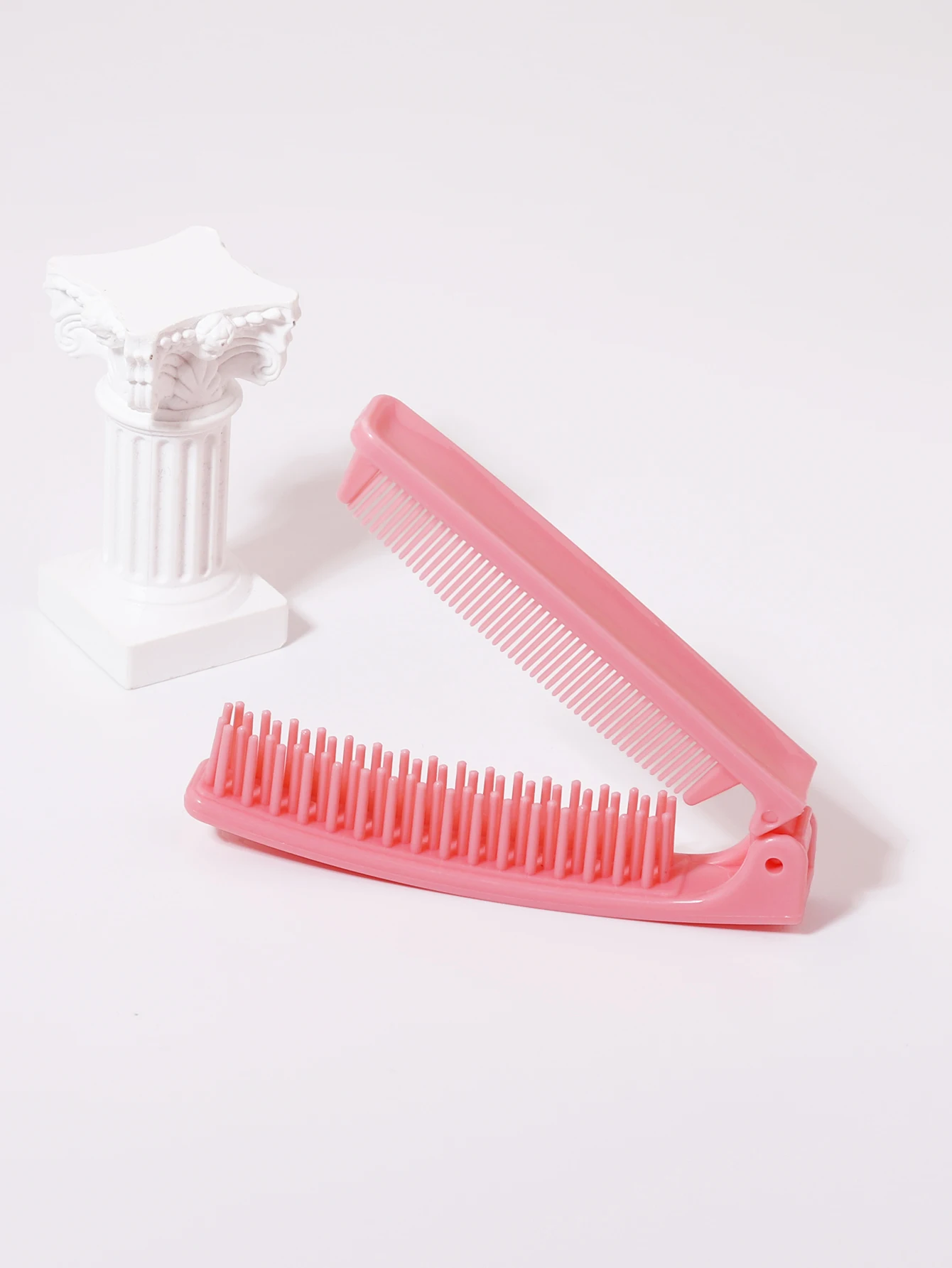 1 piece portable plastic anti-static foldable travel scalp massage comb portable pocket hair styling tool