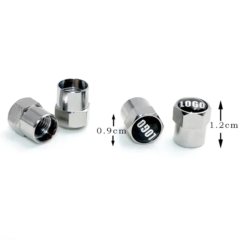 Car 4Pcs Aluminum Type R Tires Valve Caps Wheel Valves Tyre Stem Air Caps For Civic Typer City CR-V XR-V HR-V Accord accessories