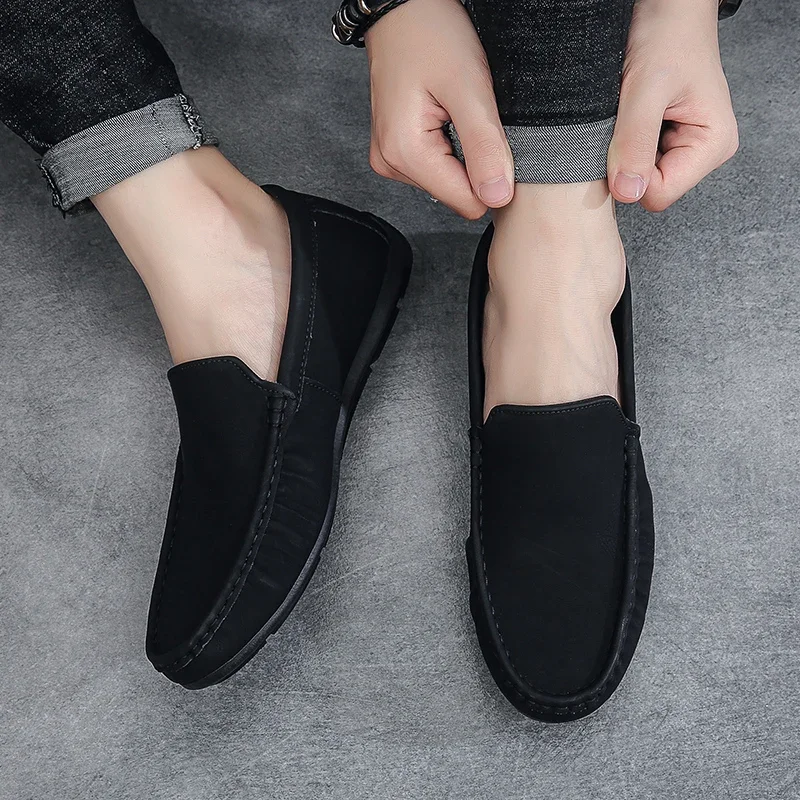 Luxury Brand Daily Youth Men Shoes Loafers Business Casual Formal Dress Shoes Men Flat Loafers Comfortable Moccasins Men Shoes