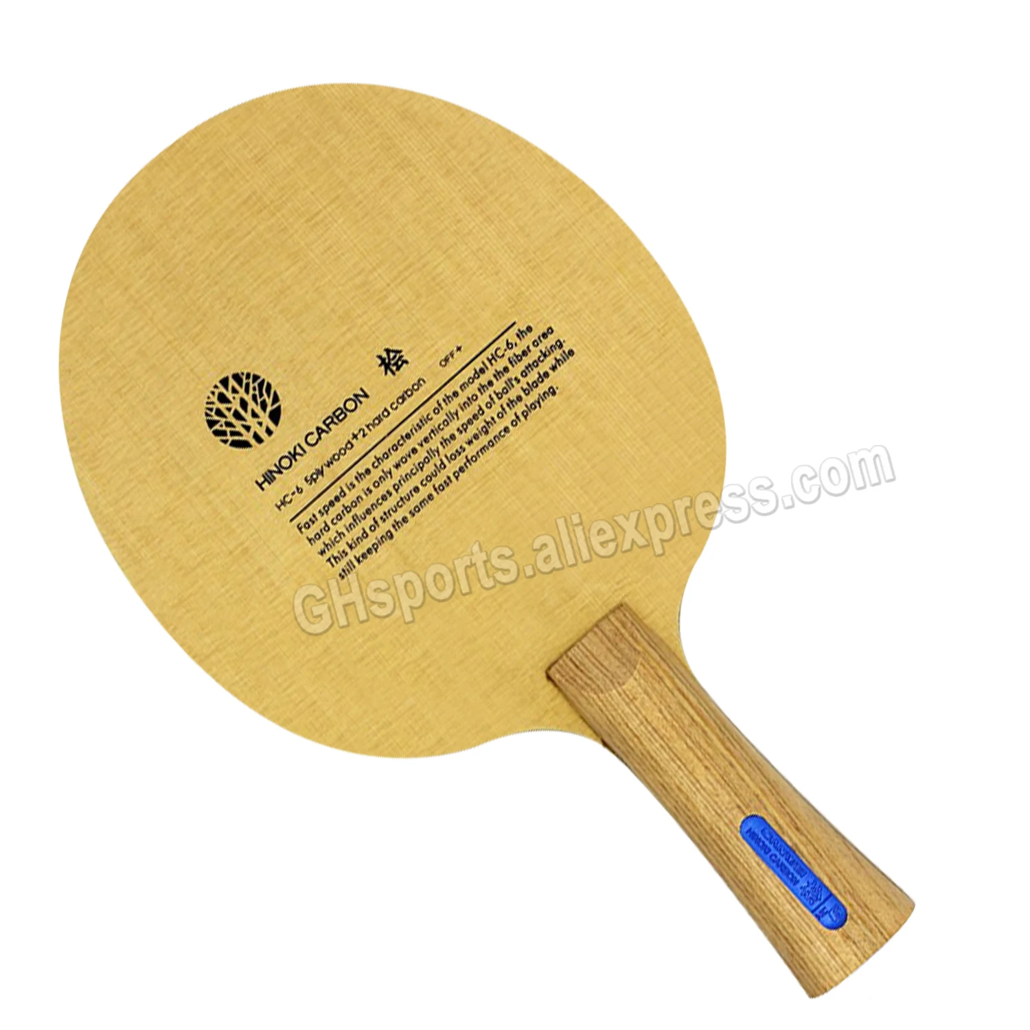 SANWEI HC6S  HC.6S Hinoki Carbon Table Tennis Blade ping pong blade table tennis bat