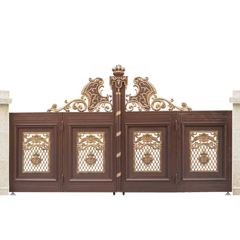 Luxury Wrought Iron Driveway Gate Home Garden Aluminum Driveway Gates Metal Steel Gate Design