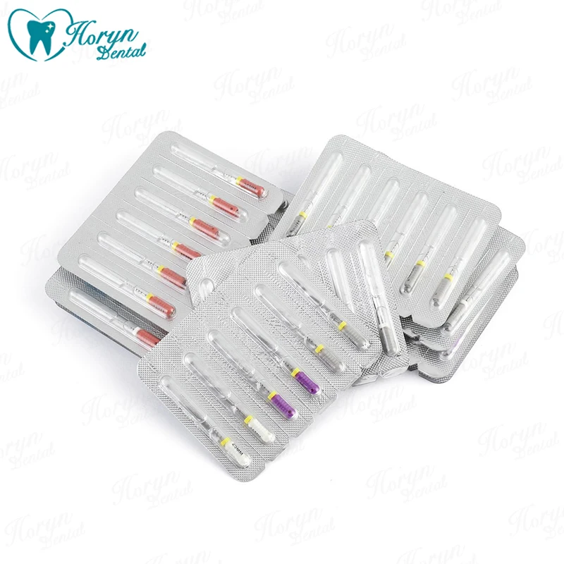 Dental C+ Files Stainless Steel Endo Files Endodontics Root Canal File For Calcification 21mm 6 Pcs/pack