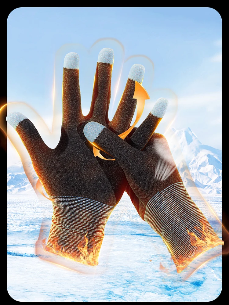 

1 Pair Touch Screen Gloves Highly Sensitive Gloves Mittens Anti-Sweat Breathable Keep Warm for PUBG E-Sports Sara Gaming Gloves