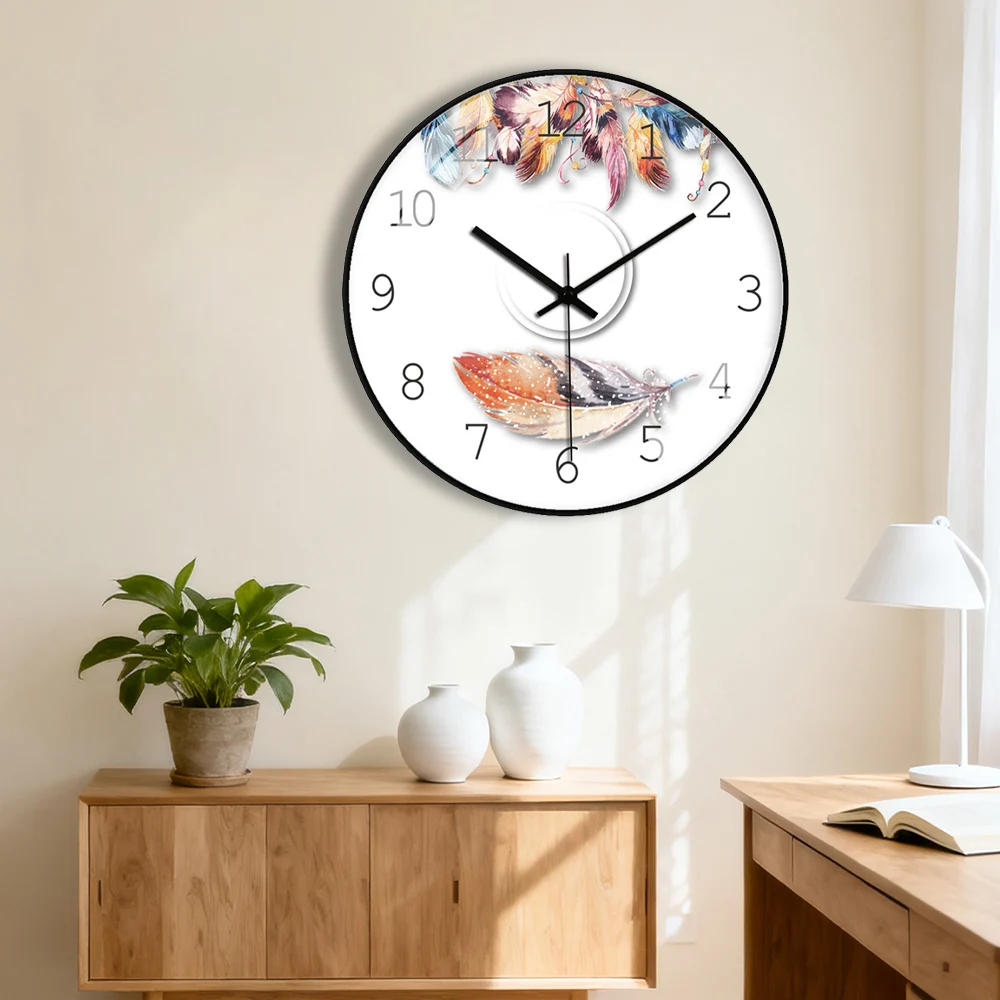 

Fashion Cartoon Wall Clock ABS Frame Cartoon Pastel Design Silent Movement Decor For Kid's Bedroom Playroom Fantasy-style