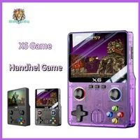 BOKIDDY NEW X6 Game Console Retro Video Game Console 3.5'' IPS Screen Portable Handheld Game Player Classic Games Children Gifts